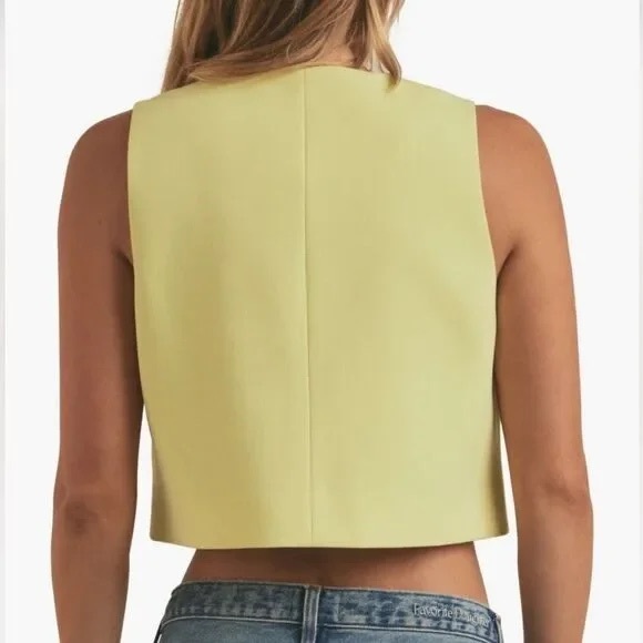 Favorite Daughter The Ellie Vest Limeade Yellow - Picture 4 of 14